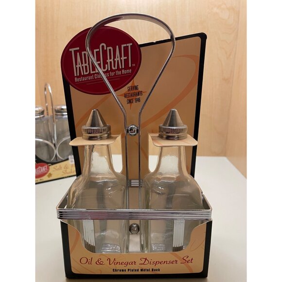 Vintage Tablecraft Table Accessories NIB Salt and Pepper Shakers, toothpick Hold - Picture 6 of 12